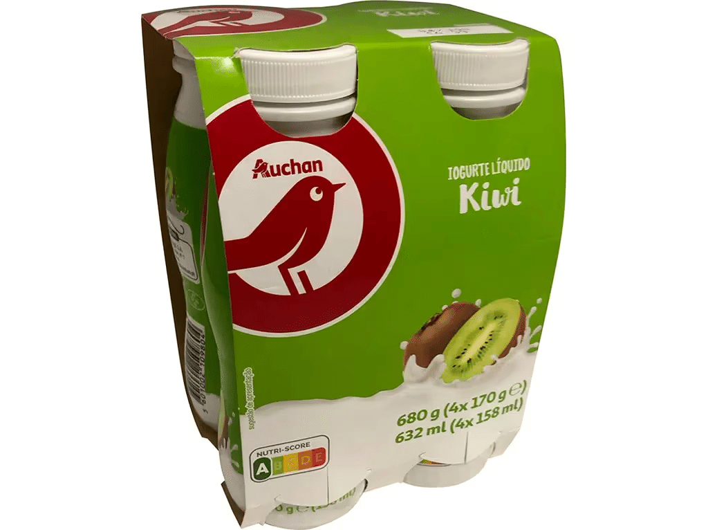 Iogurte Líquido Kiwi 4x170g - AUCHAN