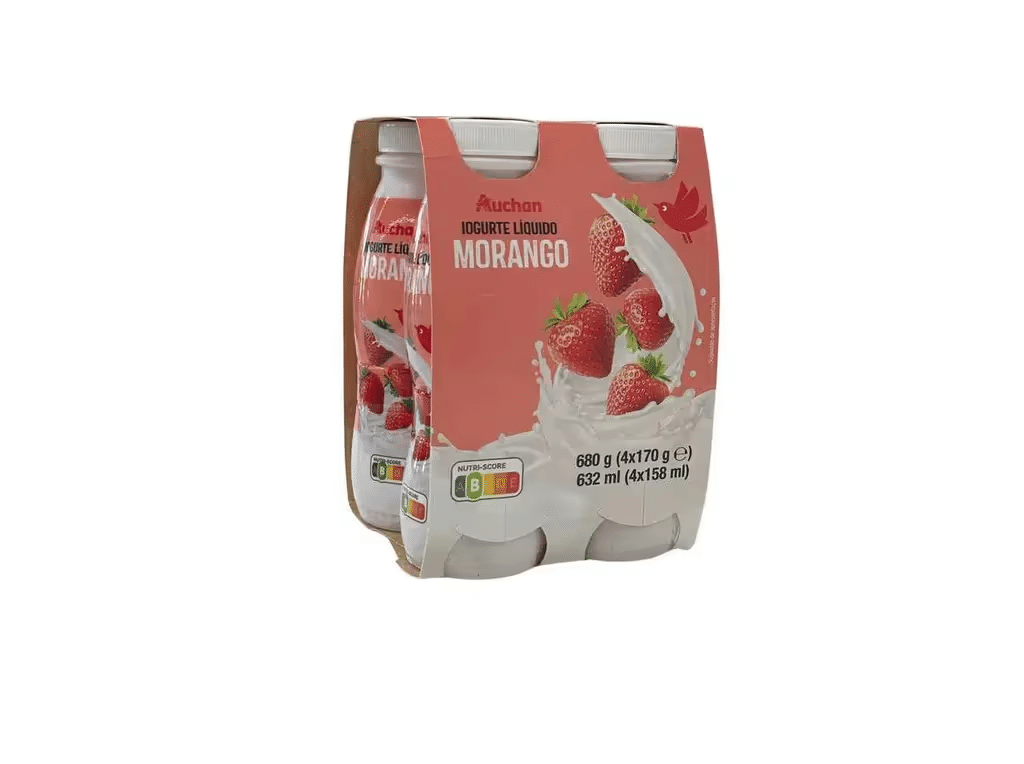Iogurte Líquido Morango 4x170g - AUCHAN